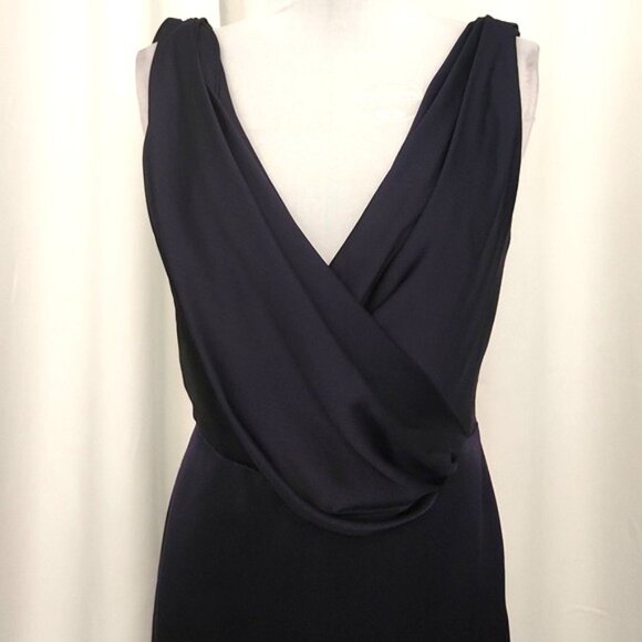 NWT - Noir by Lazaro Navy Draped Backless Evening Gown Size 12 - JLM Couture - Picture 4 of 16